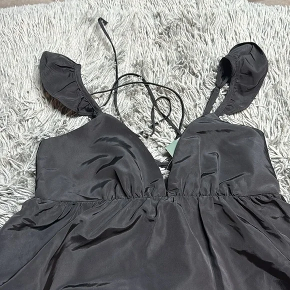 🥰🥰Satin Flutter Cap Sleeve Mini Bubble Dress🥰🥰 - Picture 5 of 8